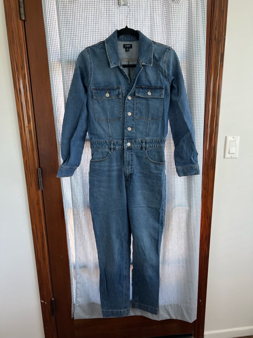 J. Crew Light Blue Denim Jumpsuit